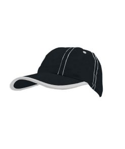 Gorra de microfibra negra