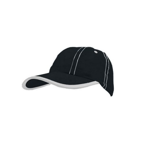 Gorra de microfibra negra