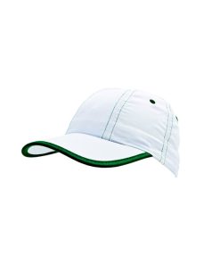 Gorra de microfibra con detalle en verde