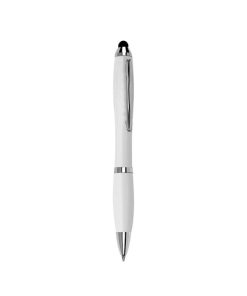 Bolígrafo plástico touch blanco