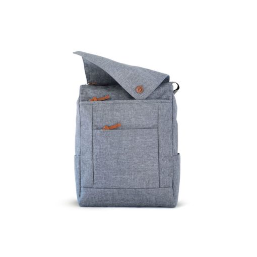 Mochila Urbana gris abierta