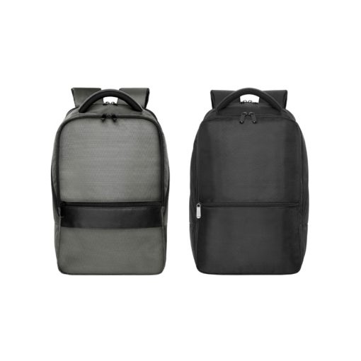 Mochila de poliester cracovia en negro y gris