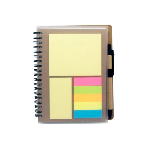 Libreta con post it